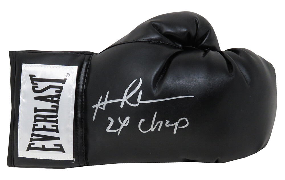 Hasim Rahman Autographed Everlast Black Boxing Glove with 2x Champ-Powers Sports Memorabilia