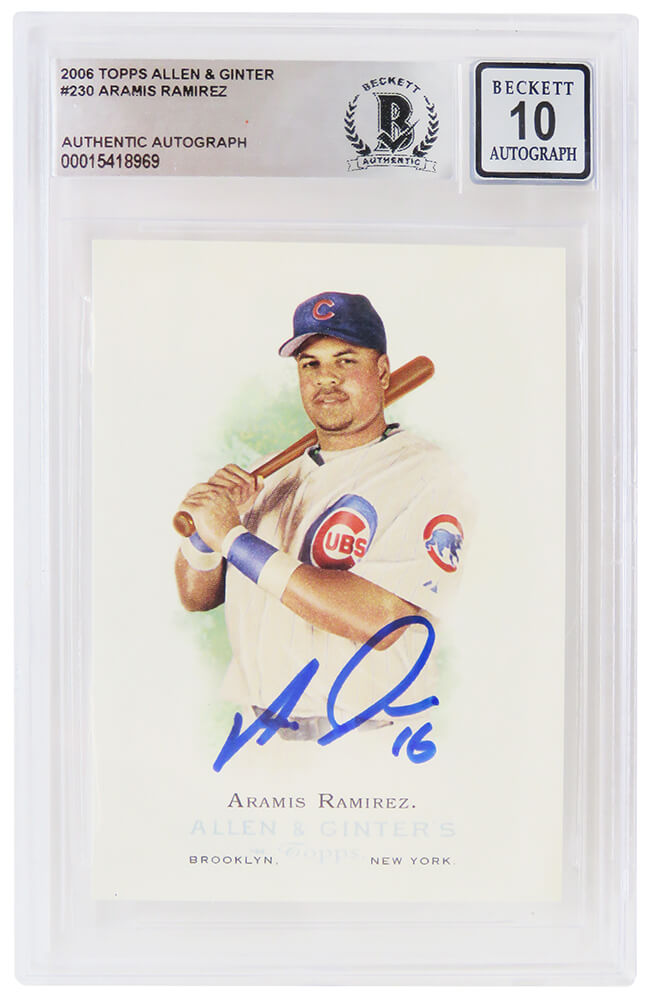 Aramis Ramirez Chicago Cubs Autographed 2006 Allen & Ginter Baseball Card-Powers Sports Memorabilia