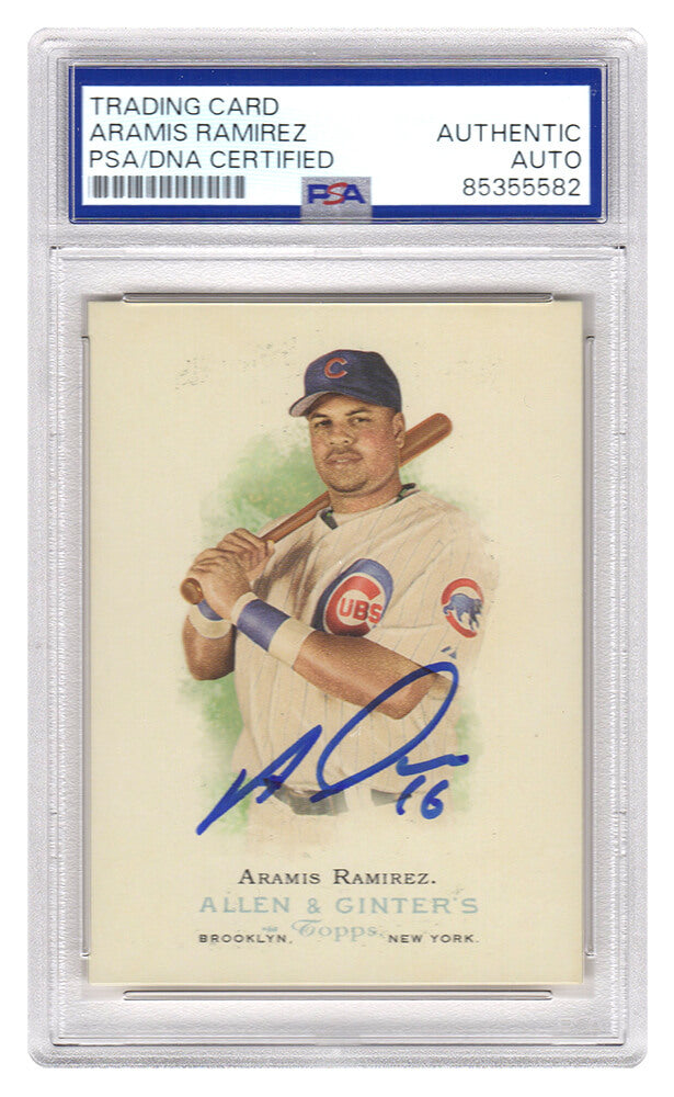 Aramis Ramirez Autographed Chicago Cubs 2006 Allen & Ginter Baseball Card #230