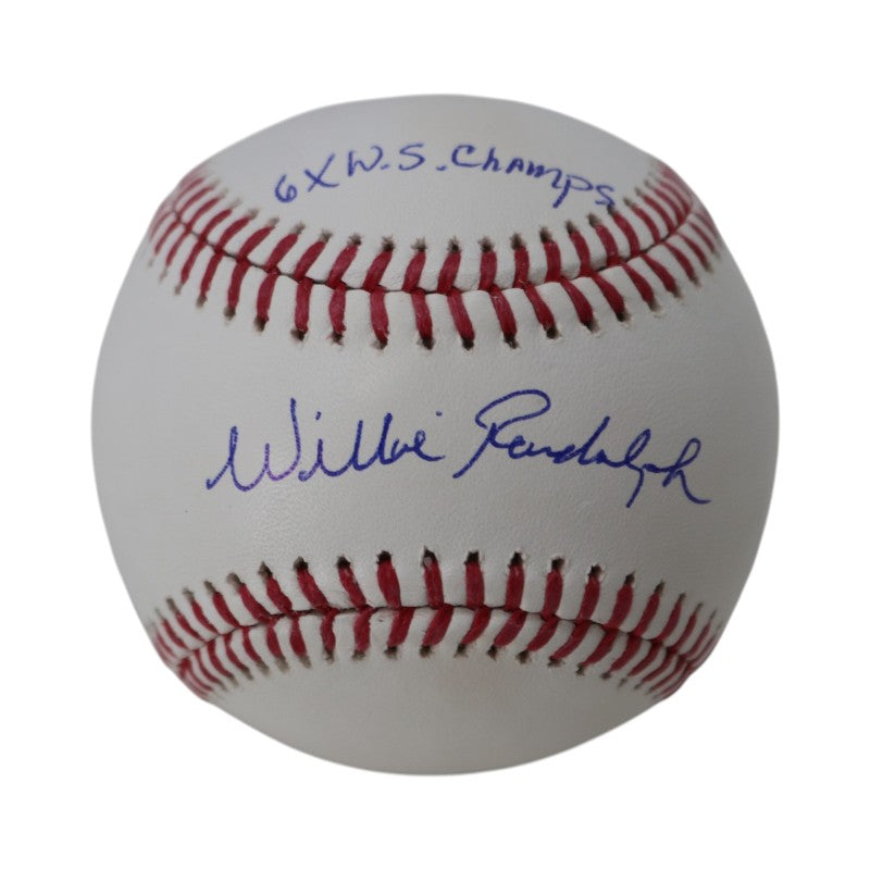 Willie Randolph New York Yankees Signed Inscribed 6x WS Champs MLB Baseball-Powers Sports Memorabilia