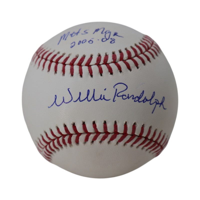 Willie Randolph New York Mets Signed Inscribed Mets Mgr 2005-08 MLB Baseball-Powers Sports Memorabilia