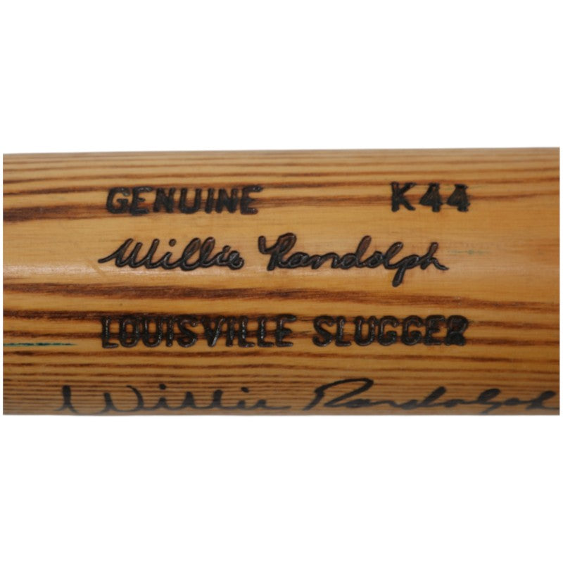 Willie Randolph New York Mets Signed Game Used Louisville Slugger K44 Ash Bat Randolph CX LOA-Powers Sports Memorabilia