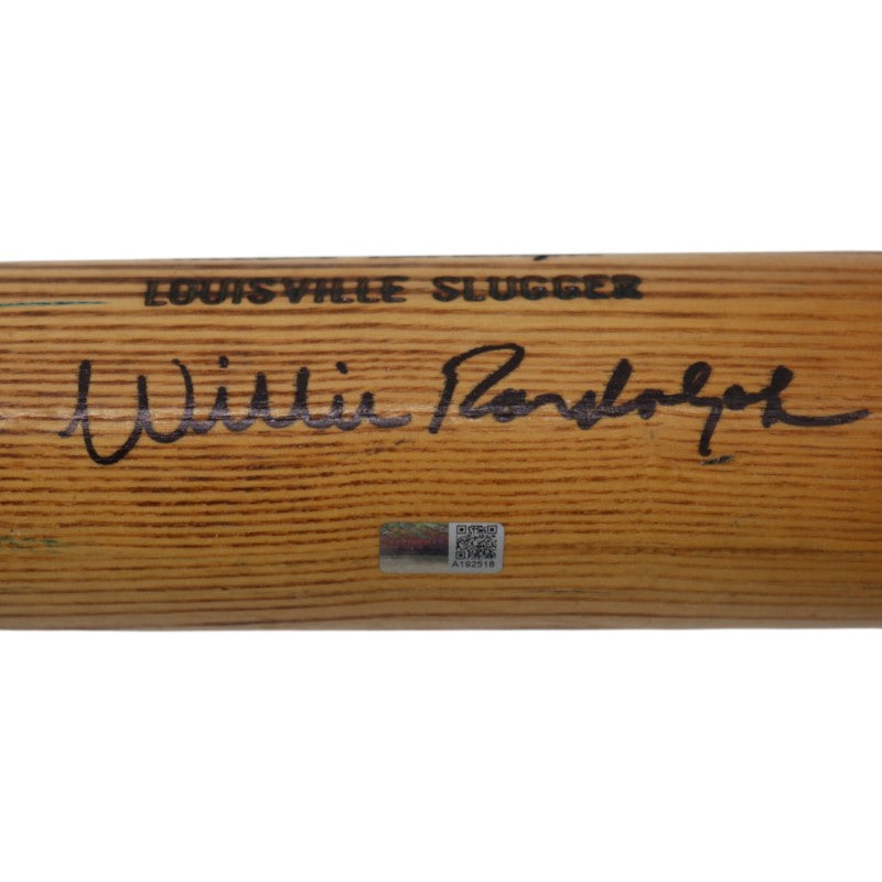 Willie Randolph New York Mets Signed Game Used Louisville Slugger K44 Ash Bat Randolph CX LOA-Powers Sports Memorabilia