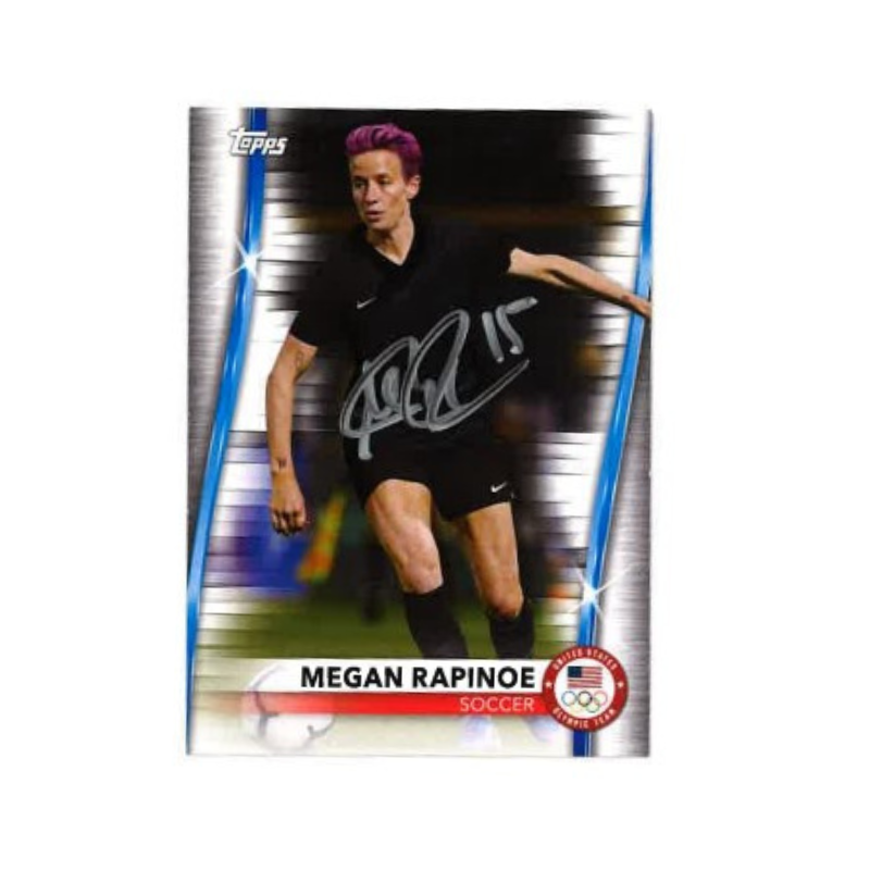 Megan Rapinoe USWNT Signed Topps 2021 US Olympic Team Trading Card #33-Powers Sports Memorabilia