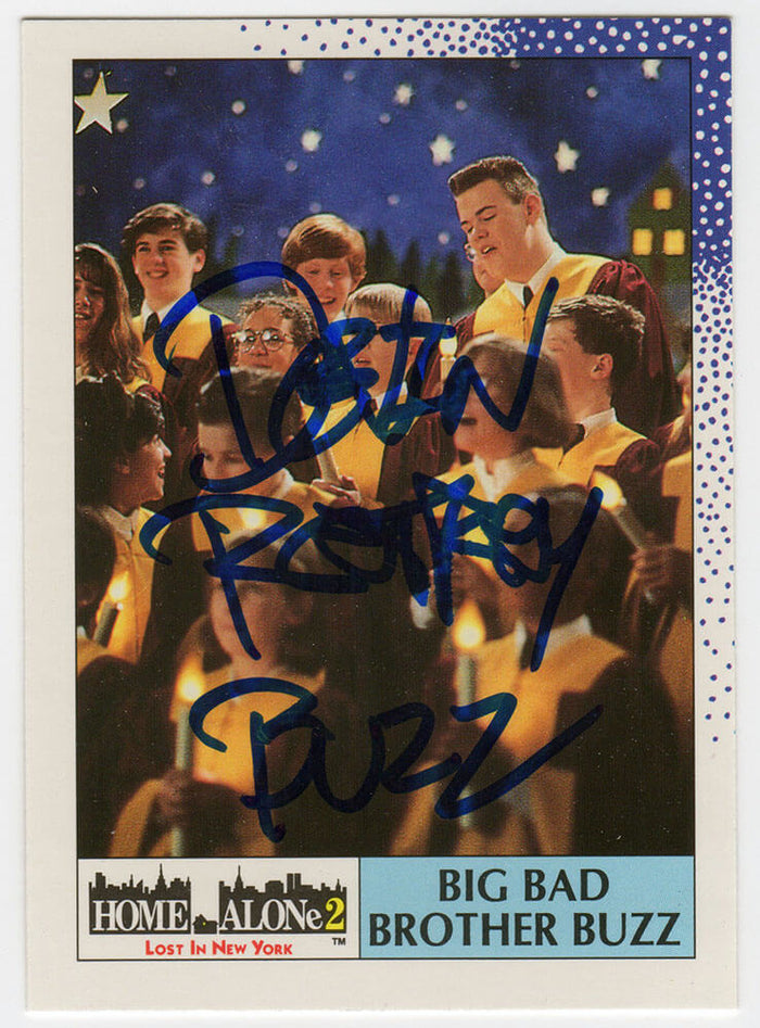 Devin Ratray Autographed 1992 Topps Home Alone 2 'Big Bad Brother Buzz' Movie Trading Card #11-Powers Sports Memorabilia