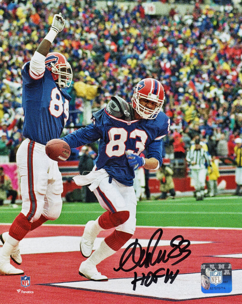 Andre Reed Buffalo Bills Autographed TD Action 8x10 Photo w/ HOF 14-Powers Sports Memorabilia
