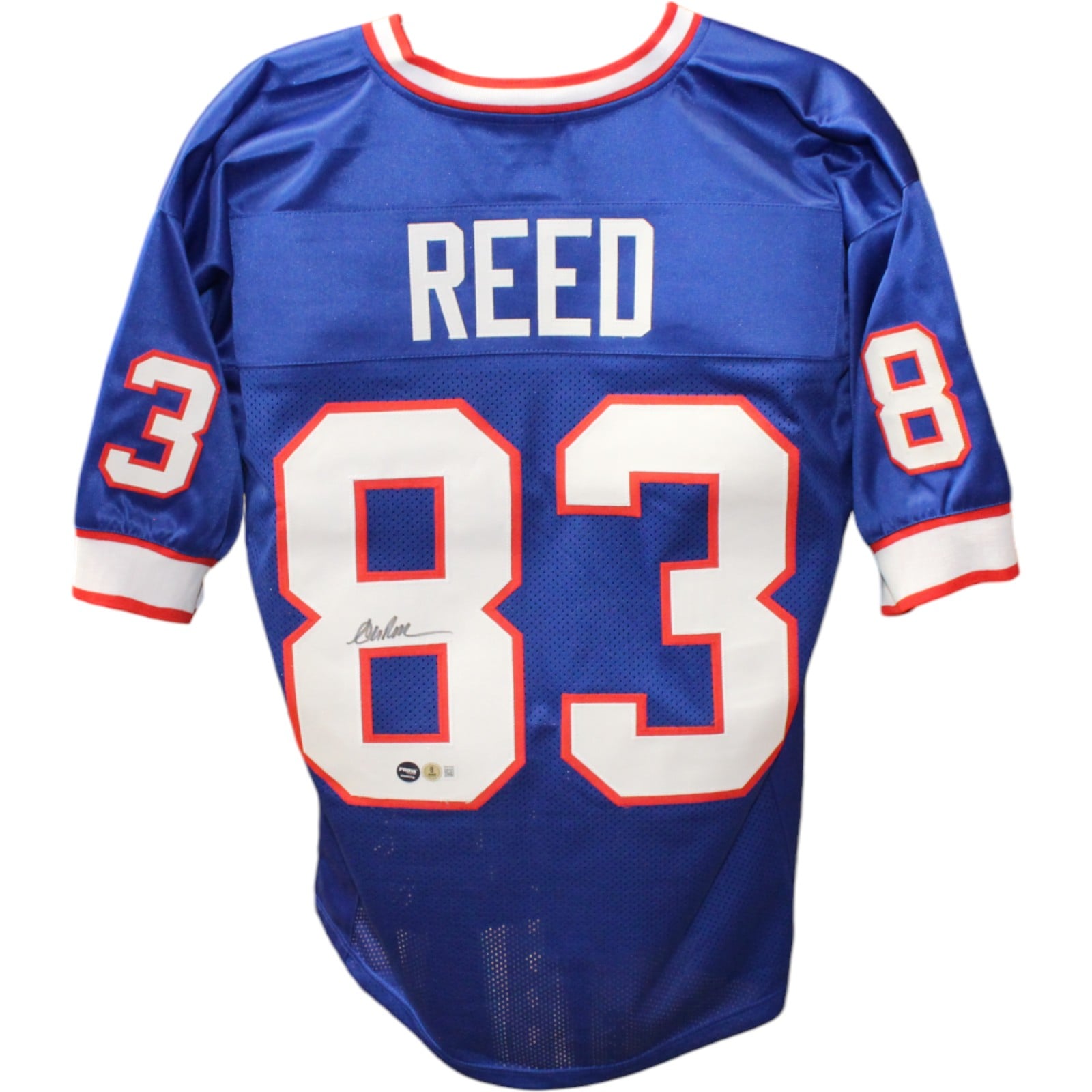 Andre Reed Signed Pro Style Blue Jersey – Beckett Authenticated-Powers Sports Memorabilia