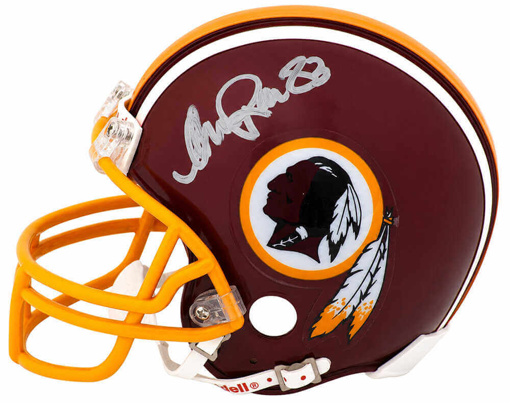 Andre Reed Autographed Washington Throwback Riddell (VSR4) Mini Helmet