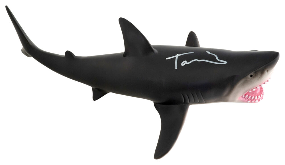 Tara Reid Autographed Great White Shark 15-inch Grey Rubber Toy-Powers Sports Memorabilia