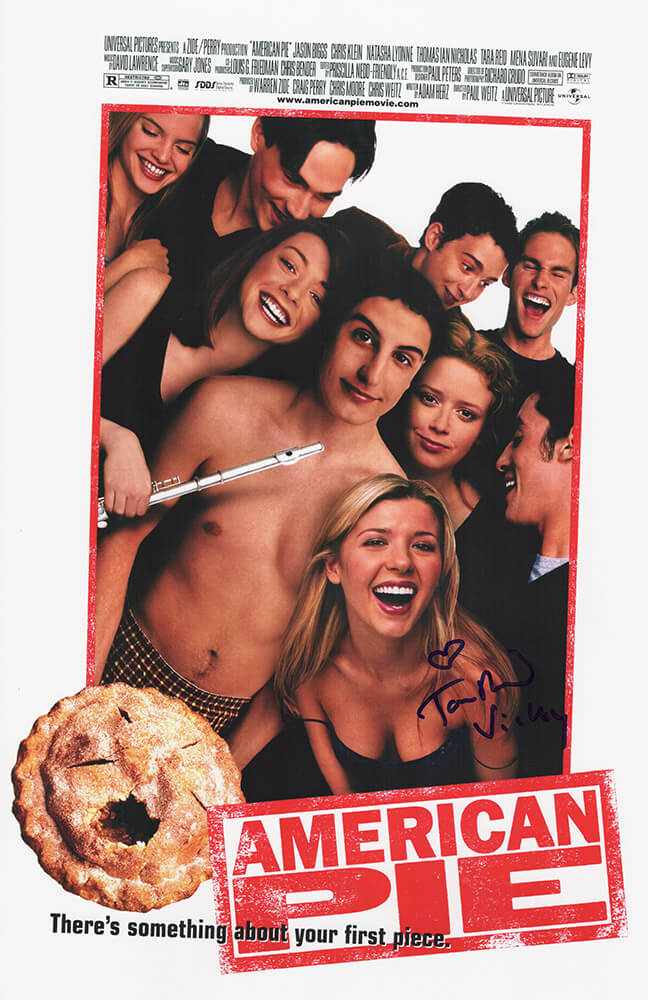 Tara Reid Autographed American Pie 11x17 Movie Poster with Vicky-Powers Sports Memorabilia