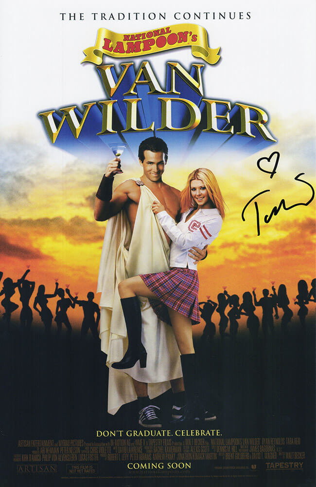 Tara Reid Autographed Van Wilder 11x17 Movie Poster-Powers Sports Memorabilia