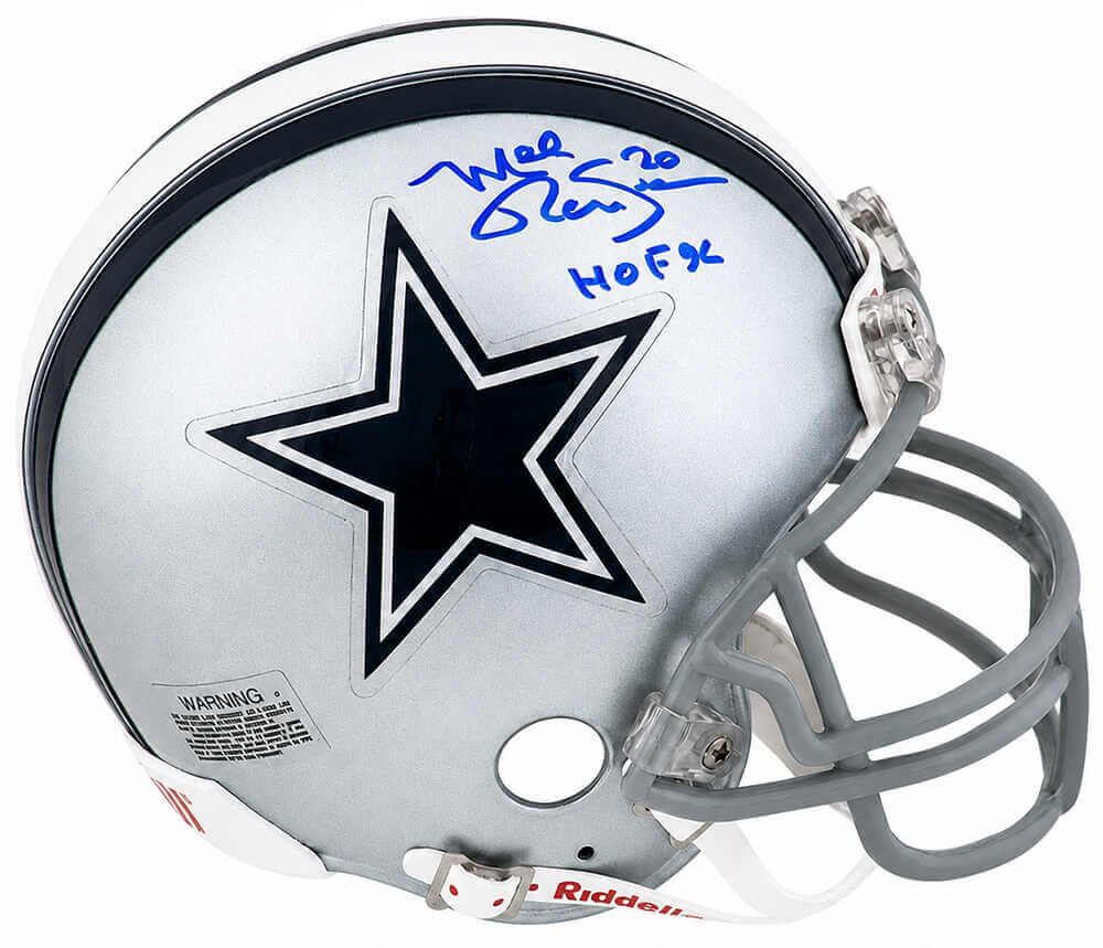 Mel Renfro Autographed Dallas Cowboys Riddell (VSR4) Mini Helmet with HOF'96-Powers Sports Memorabilia