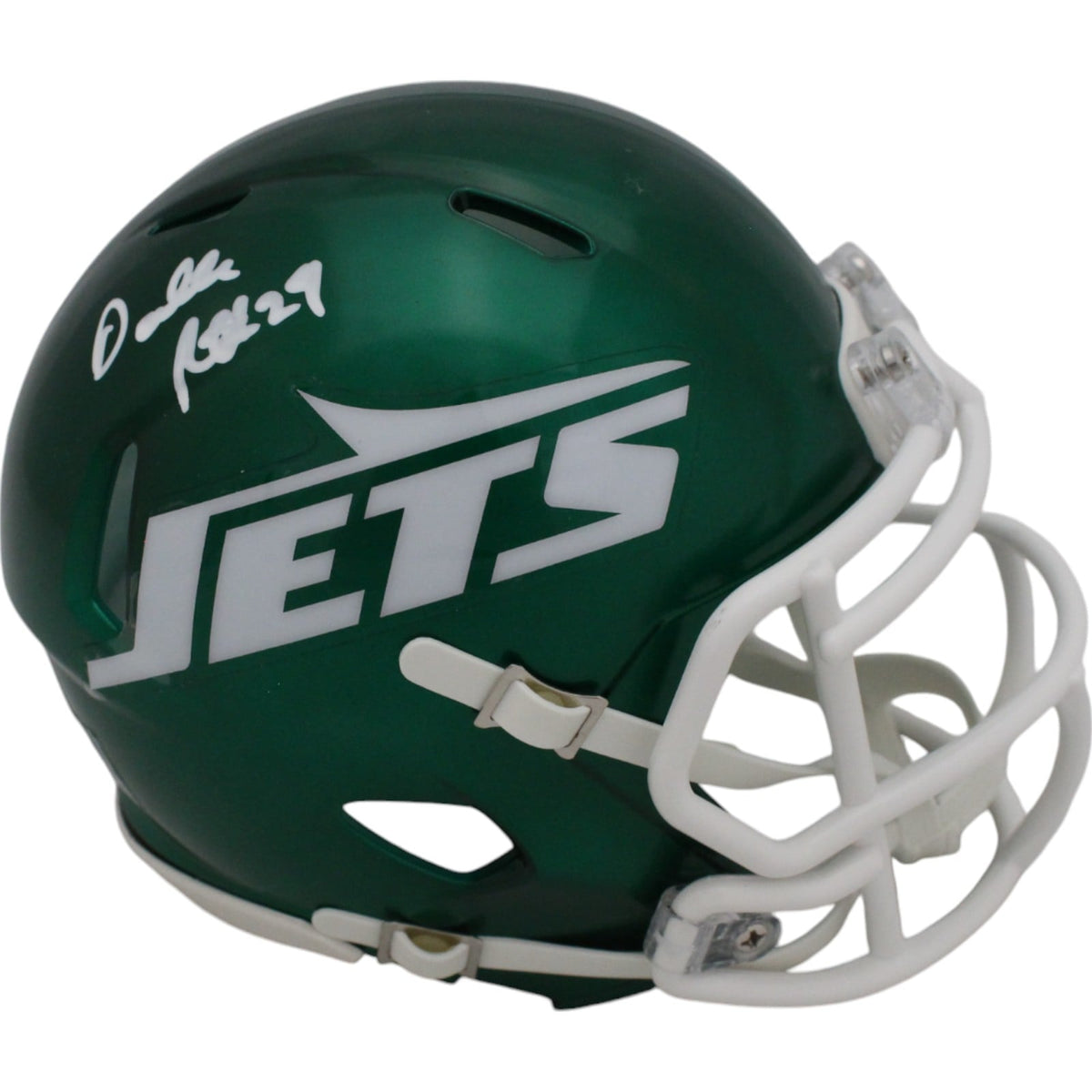 Darrelle Revis Signed New York Jets Speed Mini Helmet – Beckett Authenticated-Powers Sports Memorabilia