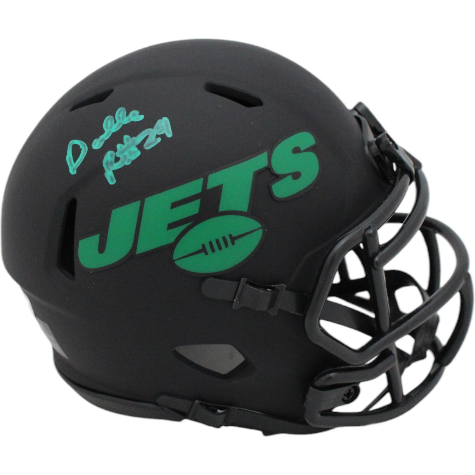 Darrelle Revis New York Jets Eclipse Signed Mini Helmet-Powers Sports Memorabilia