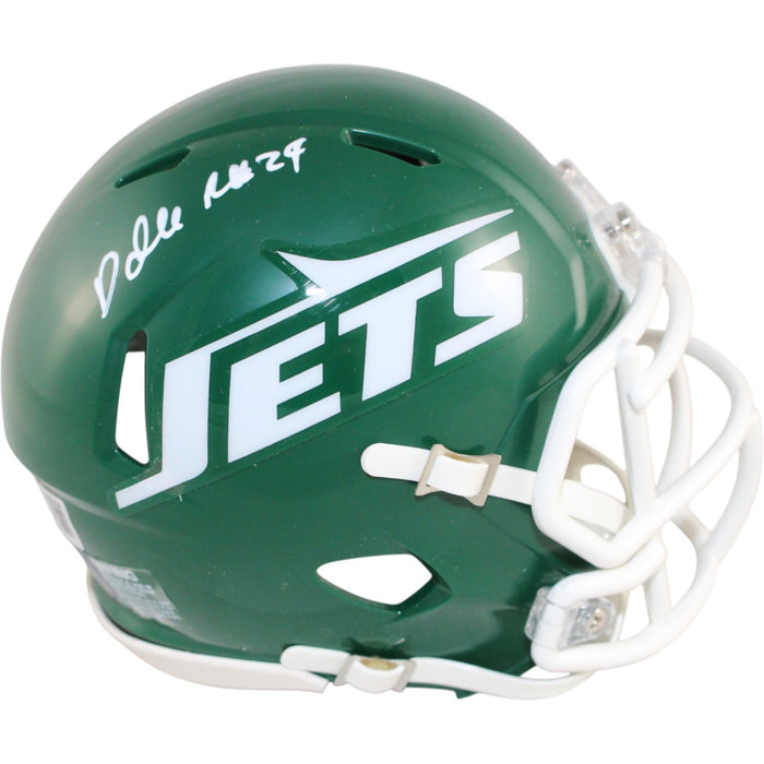 Darrelle Revis Signed New York Jets TB Mini Helmet – Beckett Witness Authenticated-Powers Sports Memorabilia