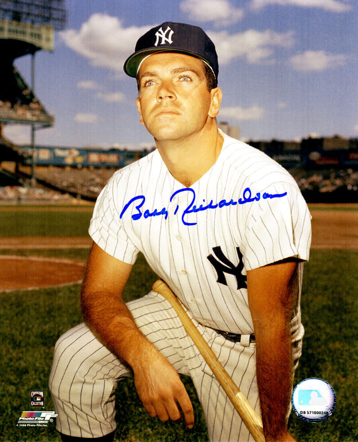 Bobby Richardson Autographed New York Yankees Kneel Pose 8x10 Photo-Powers Sports Memorabilia