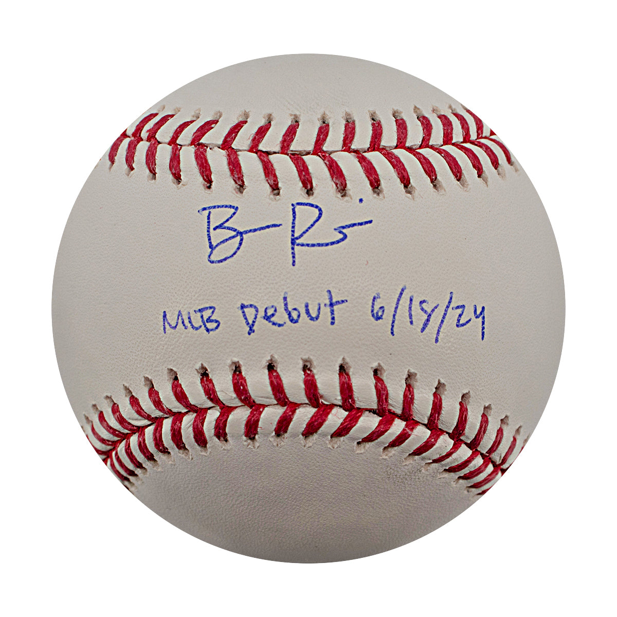 Ben Rice New York Yankees Signed Inscribed "MLB Debut 6/18/24" OMLB Baseball