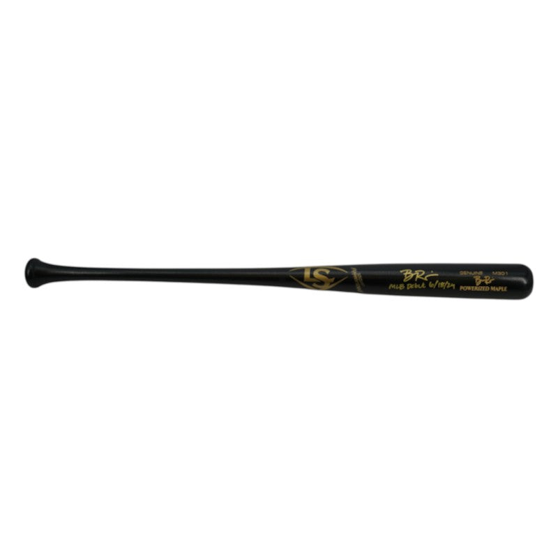 Ben Rice Yankees Signed Inscribed MLB Debut Louisville Slugger M301 Pro Model Bat-Powers Sports Memorabilia
