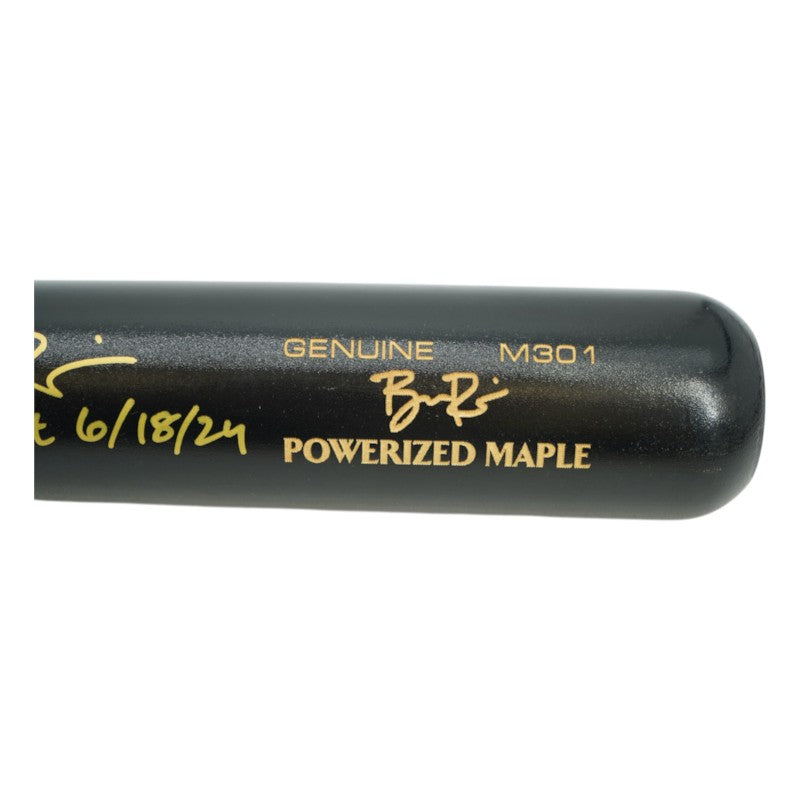 Ben Rice Yankees Signed Inscribed MLB Debut Louisville Slugger M301 Pro Model Bat-Powers Sports Memorabilia