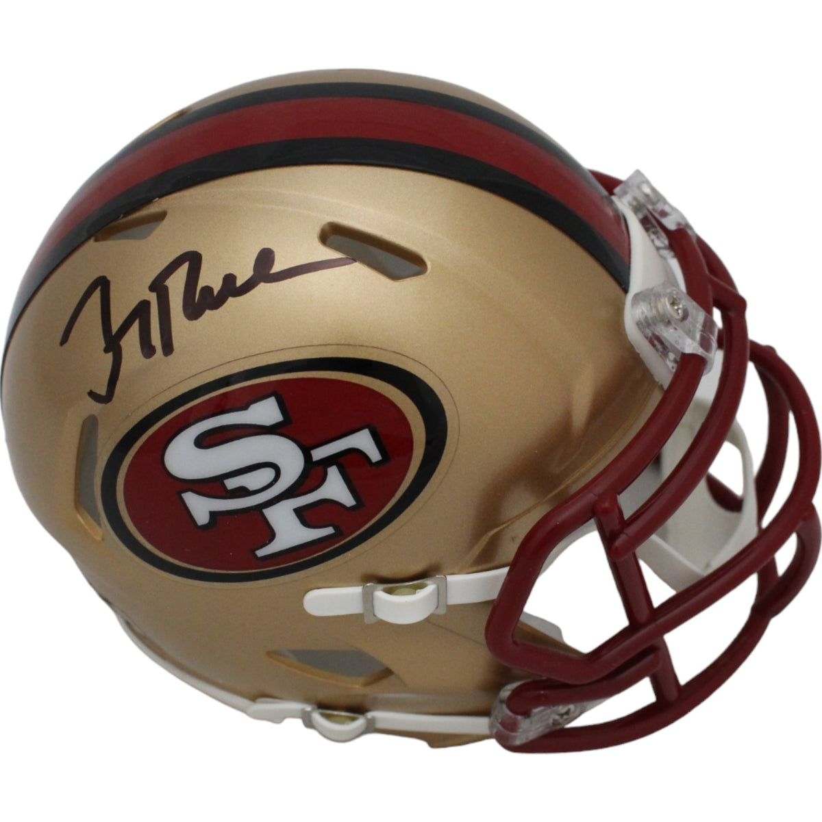 Jerry Rice San Francisco 49ers TB Signed Mini Helmet FAN 44660-Powers Sports Memorabilia