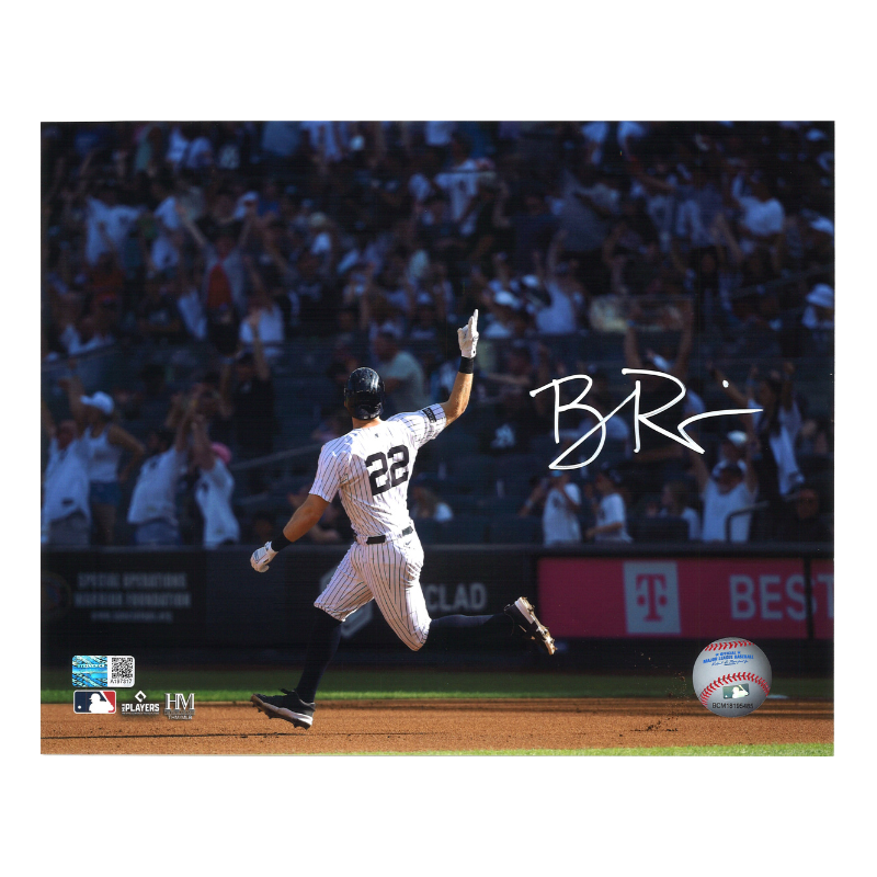 Ben Rice New York Yankees Signed Arm Up 8x10 Photo-Powers Sports Memorabilia