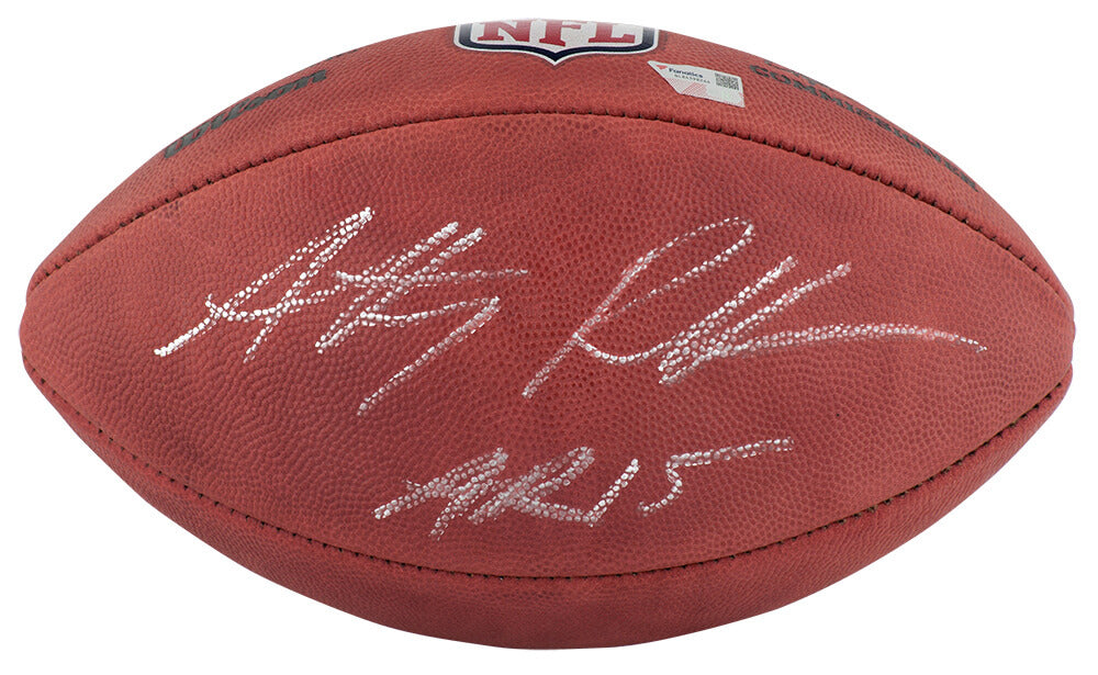 Anthony Richardson Autographed Wilson Duke Official NFL Game Football with AR15-Powers Sports Memorabilia