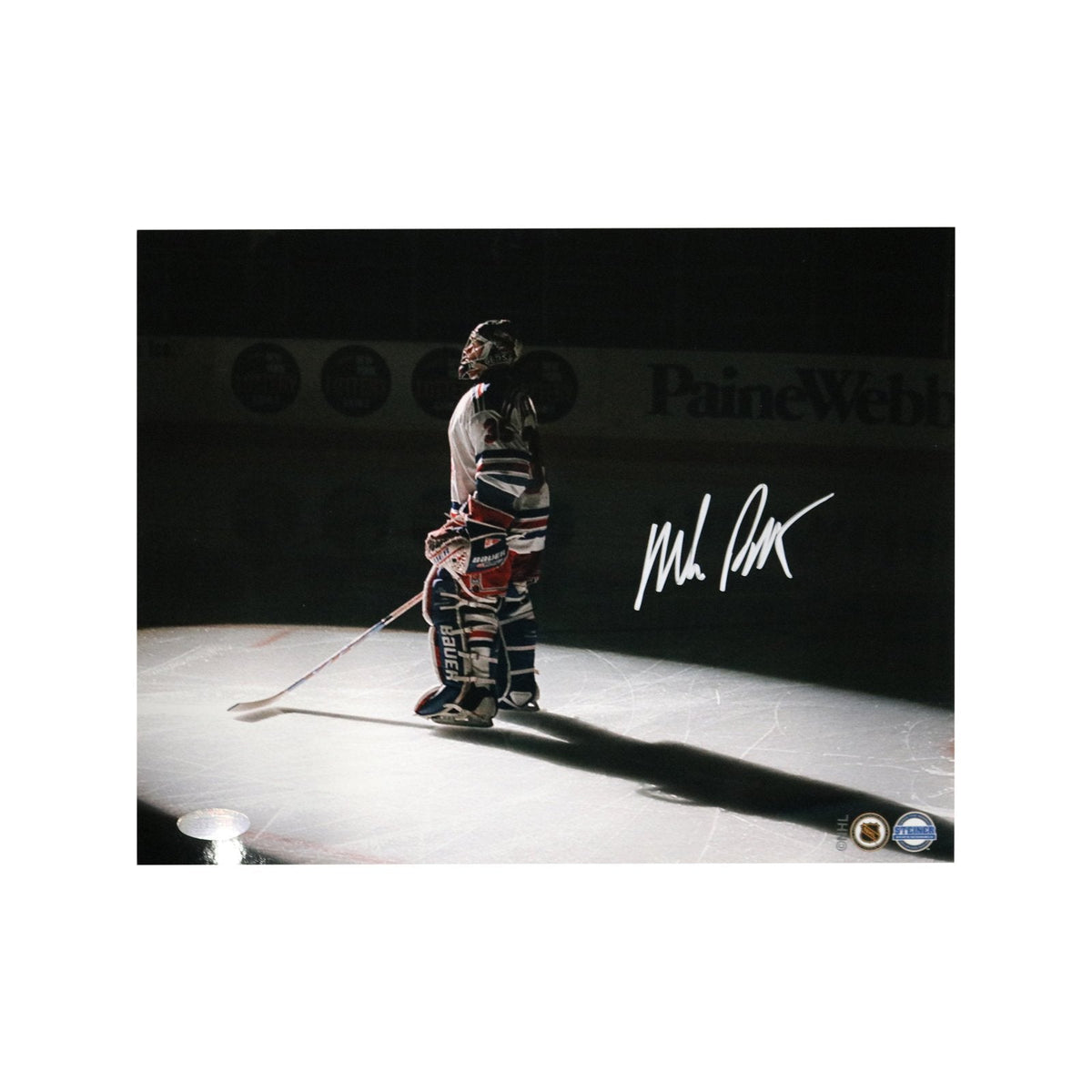 Mike Richter New York Rangers Signed Spotlight 8x10 Photo-Powers Sports Memorabilia