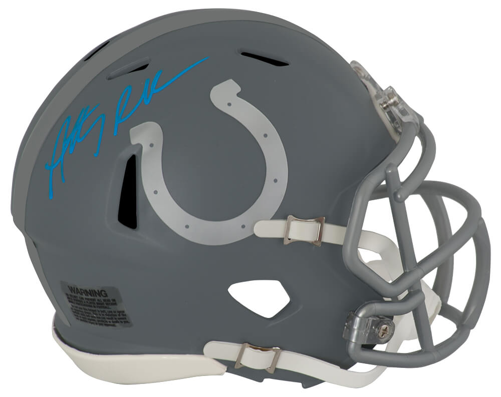 Anthony Richardson Indianapolis Colts Autographed Riddell Mini Helmet-Powers Sports Memorabilia