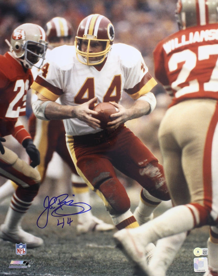 John Riggins Signed Washington Redskins 16x20 Photo – Beckett Authenticated-Powers Sports Memorabilia