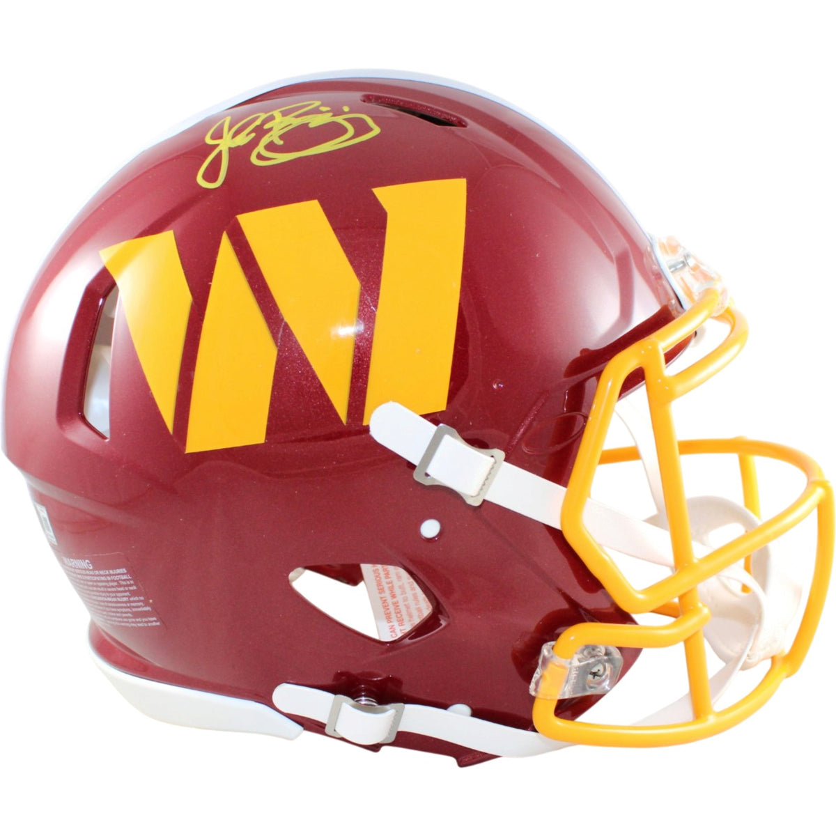 John Riggins Washington Commanders Pro Signed Helmet Beckett Witness 58665 Beckett-Powers Sports Memorabilia