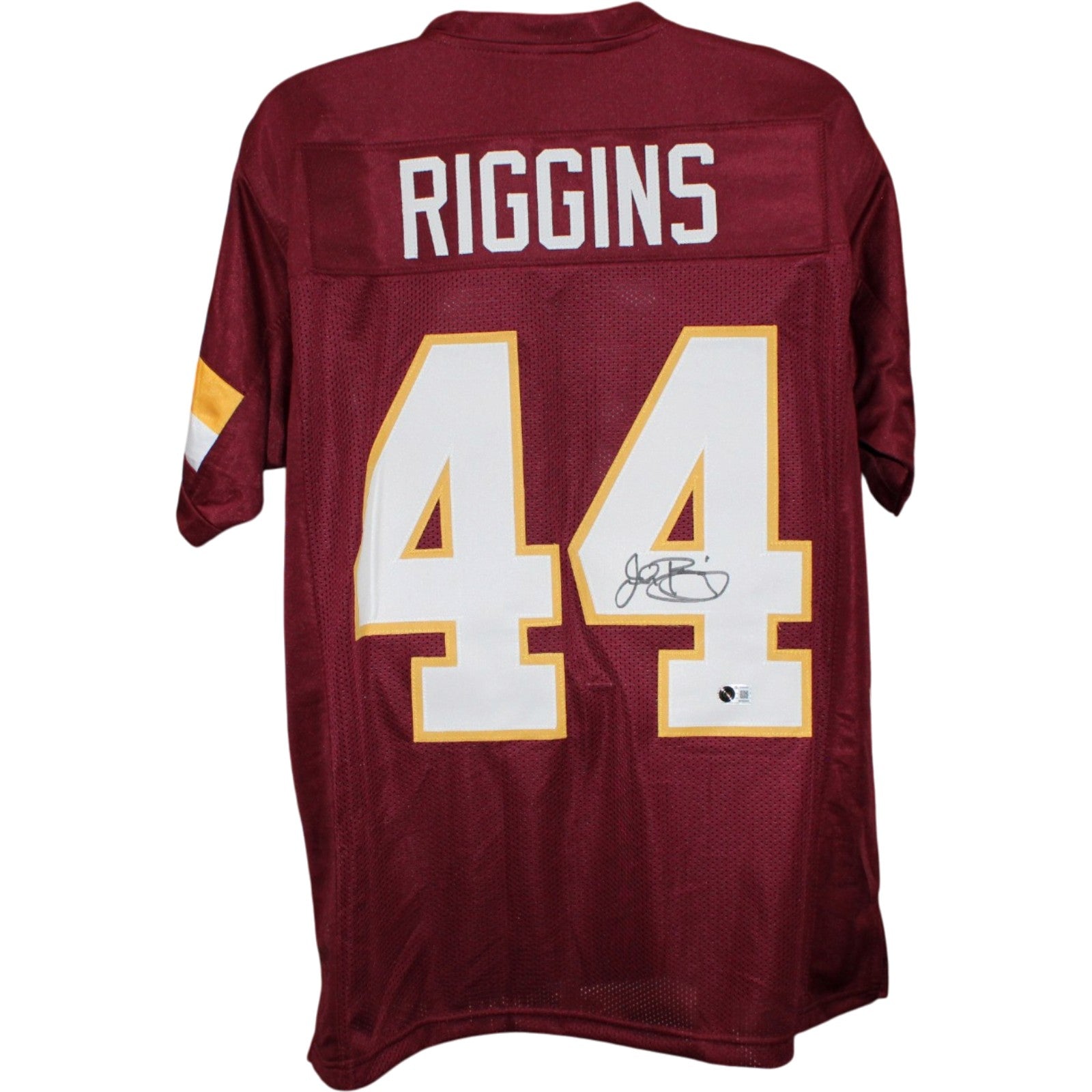 John Riggins Washington Redskins Signed Jersey Maroon Beckett Witness 58652 Beckett-Powers Sports Memorabilia