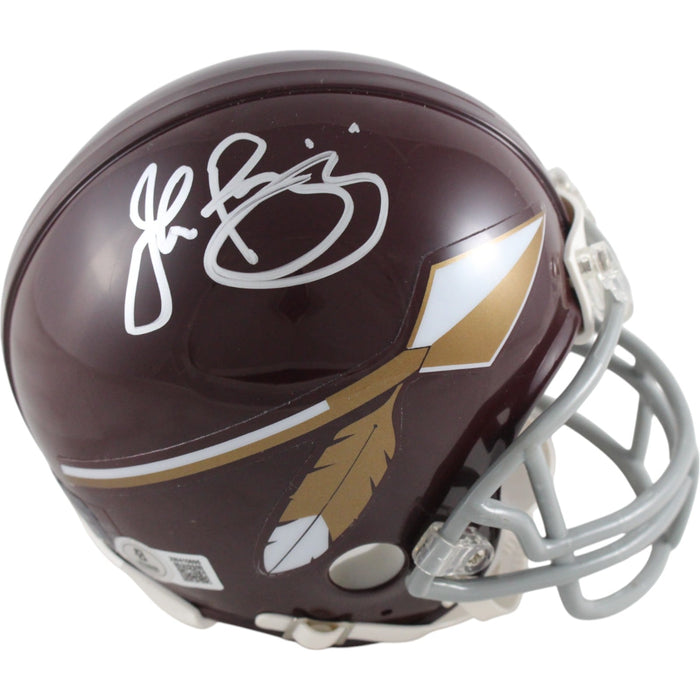 John Riggins Autographed Washington Redskins TB VSR4 Mini Helmet – Beckett Authenticated-Powers Sports Memorabilia