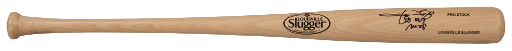 Jose Rijo Autographed Louisville Slugger Pro Stock Blonde Baseball Bat with 90 WS MVP-Powers Sports Memorabilia