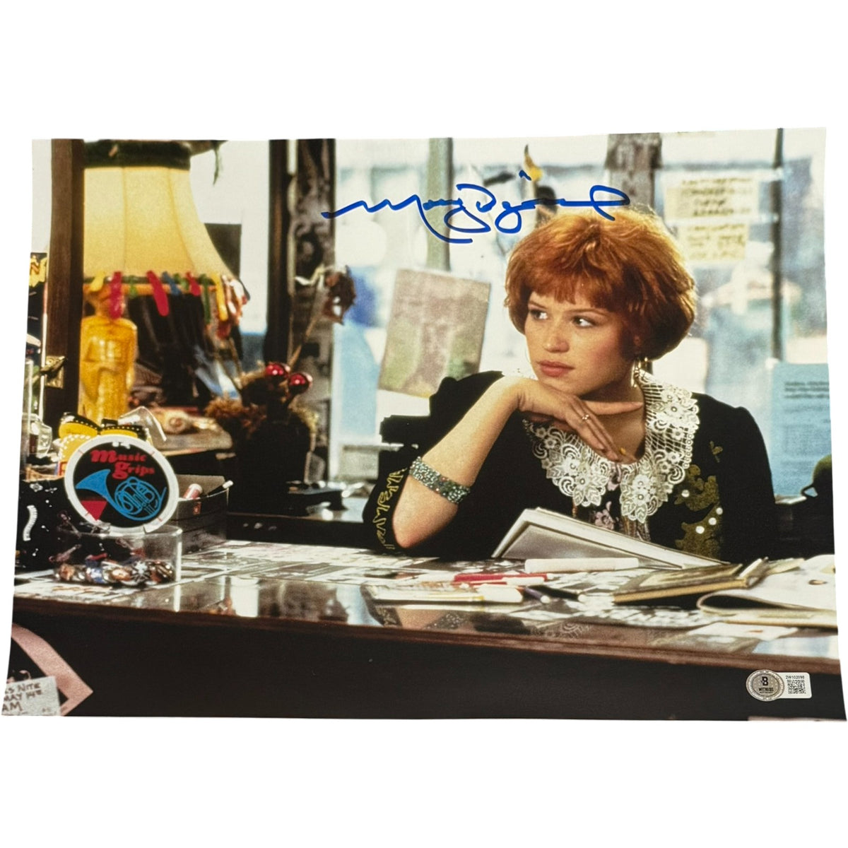 Molly Ringwald Pretty in Pink Signed 11x14 Photo - Beckett Beckett-Powers Sports Memorabilia