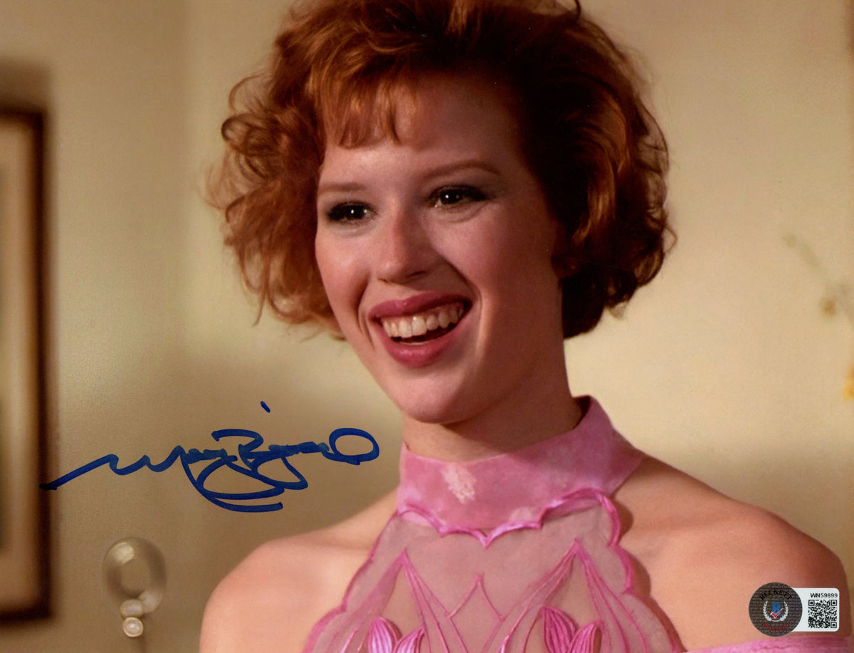 Molly Ringwald Pretty in Pink Signed 8x10 Photo - Beckett Beckett - 54423-Powers Sports Memorabilia