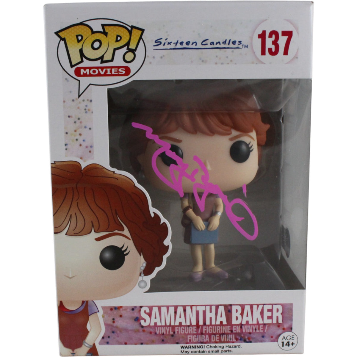 Molly Ringwald Sixteen Candles Signed Funko Pop - Funko Pop! 137 Samantha Beckett Beckett-Powers Sports Memorabilia
