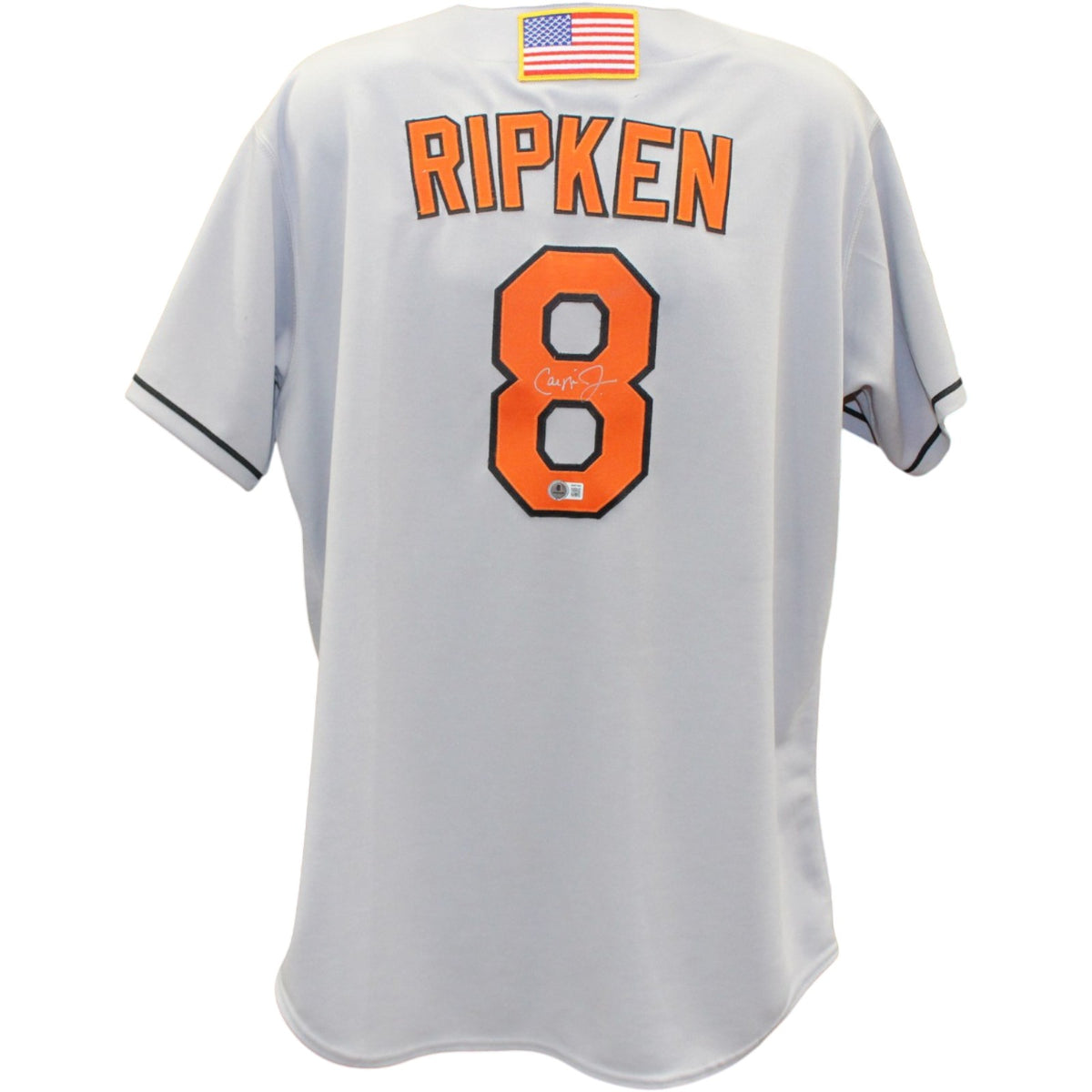 Cal Ripken Jr Baltimore Orioles Signed Jersey - Grey Players Choice L Beckett-Powers Sports Memorabilia