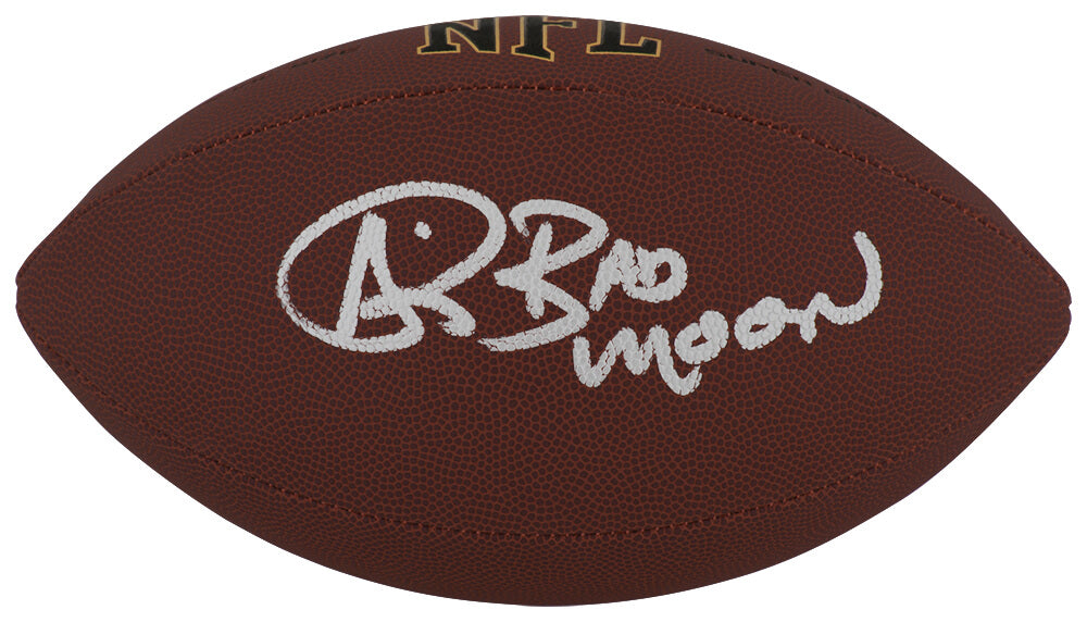 Andre Rison Autographed Wilson Super Grip F/S NFL Football with Bad Moon-Powers Sports Memorabilia