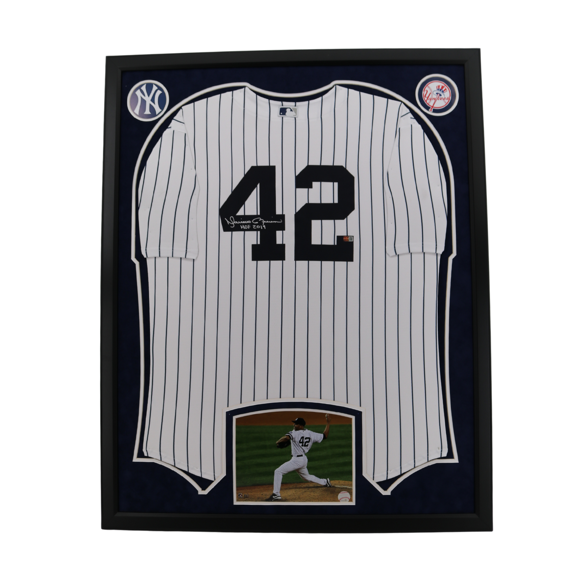 Mariano Rivera New York Yankees Signed Inscribed Elite Framed Nike Jersey HOF 2019-Powers Sports Memorabilia