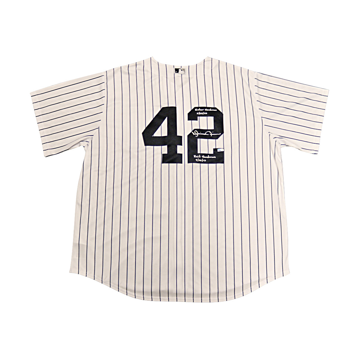 Mariano Rivera New York Yankees Signed Inscribed "Enter Sandman 5/23/95, Exit Sandman 9/26/13" Nike Replica Jersey-Powers Sports Memorabilia