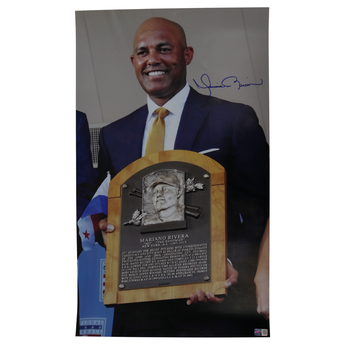 Mariano Rivera New York Yankees Signed 12x20 HOF Induction Photo-Powers Sports Memorabilia