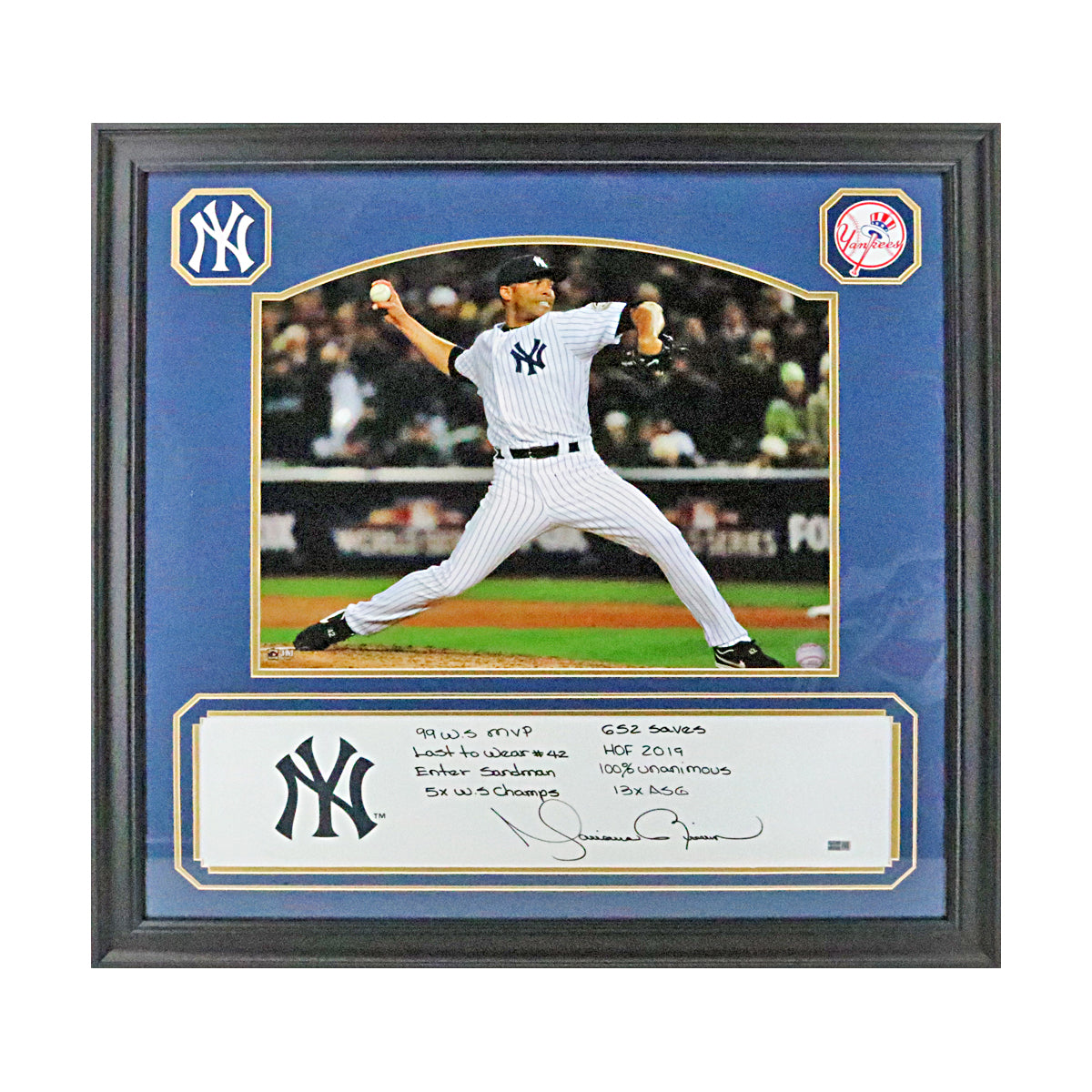 Mariano Rivera New York Yankees Signed CX Authentic Replica Framed Pitching Rubber with Multiple Inscriptions-Powers Sports Memorabilia