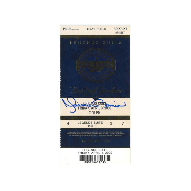 Mariano Rivera New York Yankees Signed First Opening Day Ticket-Powers Sports Memorabilia