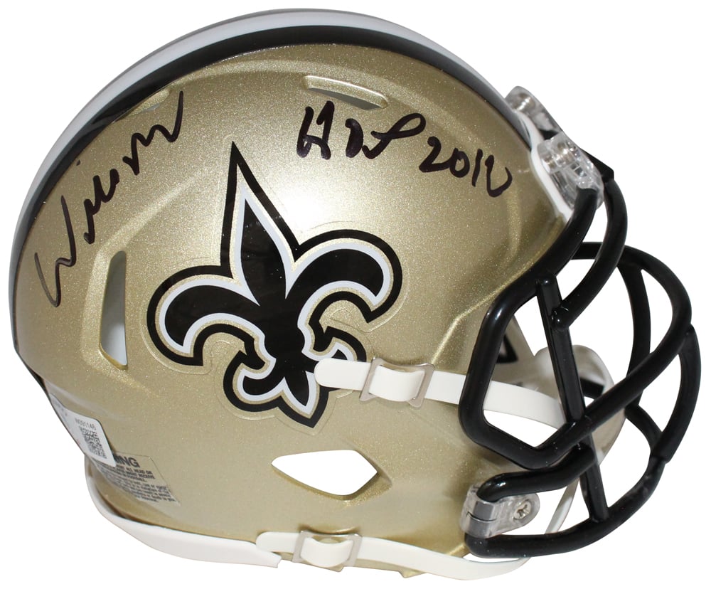 Willie Roaf Signed New Orleans Saints TB Mini Helmet – Beckett Authenticated