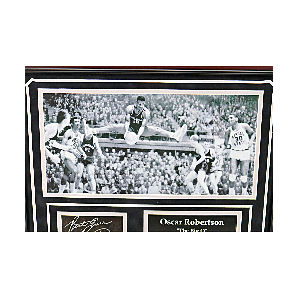 Oscar Robertson Cincinnati Signed Framed Cut Chit Collage (JSA COA #CD21669)