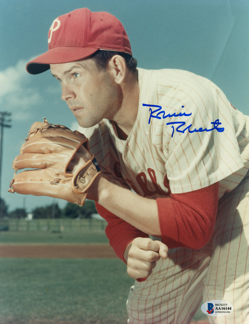 Robin Roberts Philadelphia Phillies Signed 8x10 Photo - Beckett Beckett-Powers Sports Memorabilia