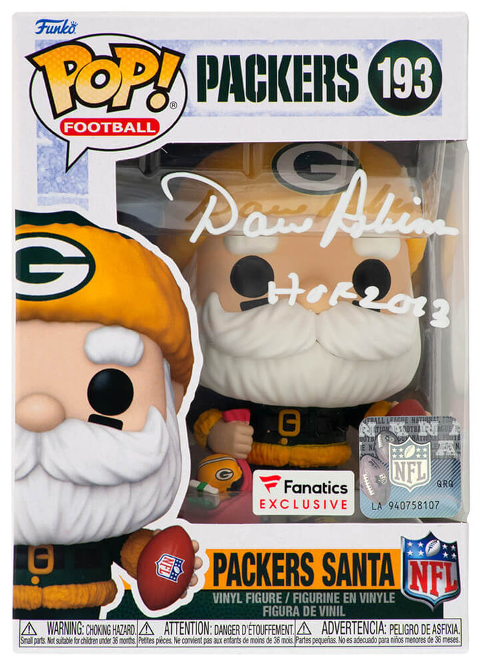 Dave Robinson Green Bay Packers Autographed SANTA Funko Pop #193-Powers Sports Memorabilia