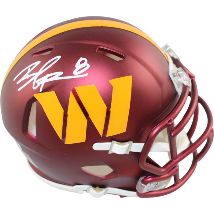 Brian Robinson Jr Signed Washington Commanders Mini Helmet – Beckett Witness Authenticated-Powers Sports Memorabilia