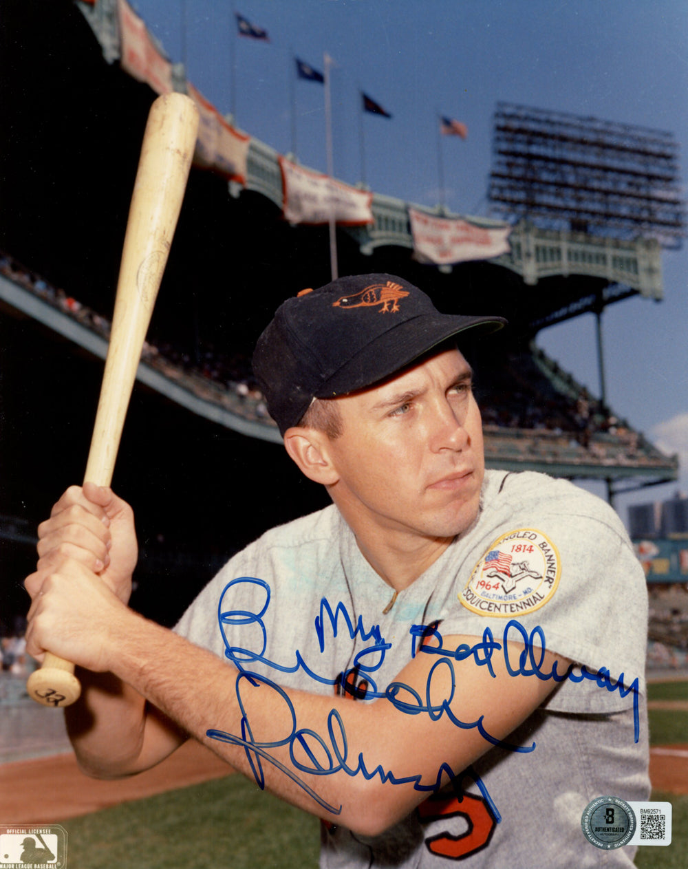 Brooks Robinson Baltimore Orioles Signed 8x10 Photo - Best Always Beckett-Powers Sports Memorabilia