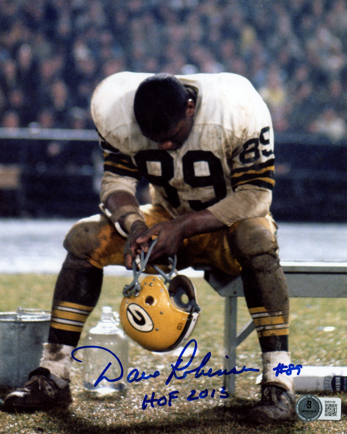 Dave Robinson Green Bay Packers Signed 8x10 Photo-Powers Sports Memorabilia
